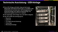 USV-Anlage der Schleusensteuerung USV-Anlage der Schleusensteuerung