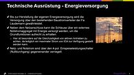 Energieversorgung der Schleusensteuerung Energieversorgung der Schleuse