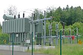 110kV-Transformator-Schaltanlage_1000822 30-/110-kV-Transformator und 110-kV-Schaltanlage